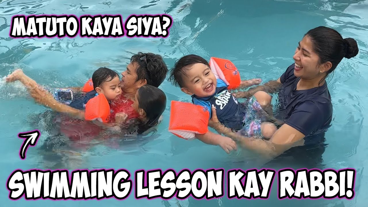 SWIMMING LESSON PARA KAY RABBI! SOBRANG ENJOY SYA DITO! | Jacq Tapia
