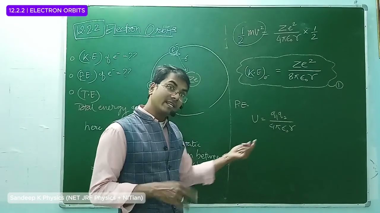 Chapter 12 Atoms class 12 | part 12.2.2 | Electron Orbits