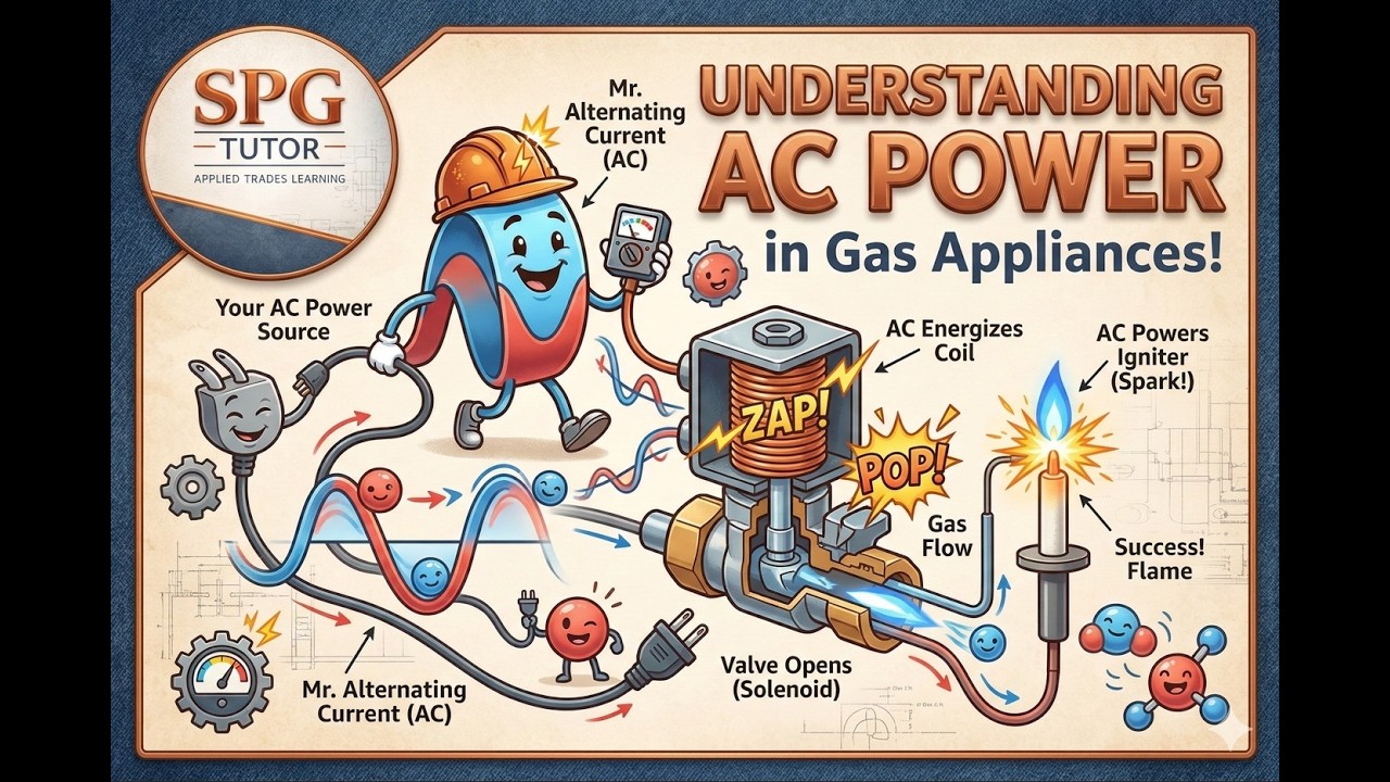 Alternating current in gas appliances