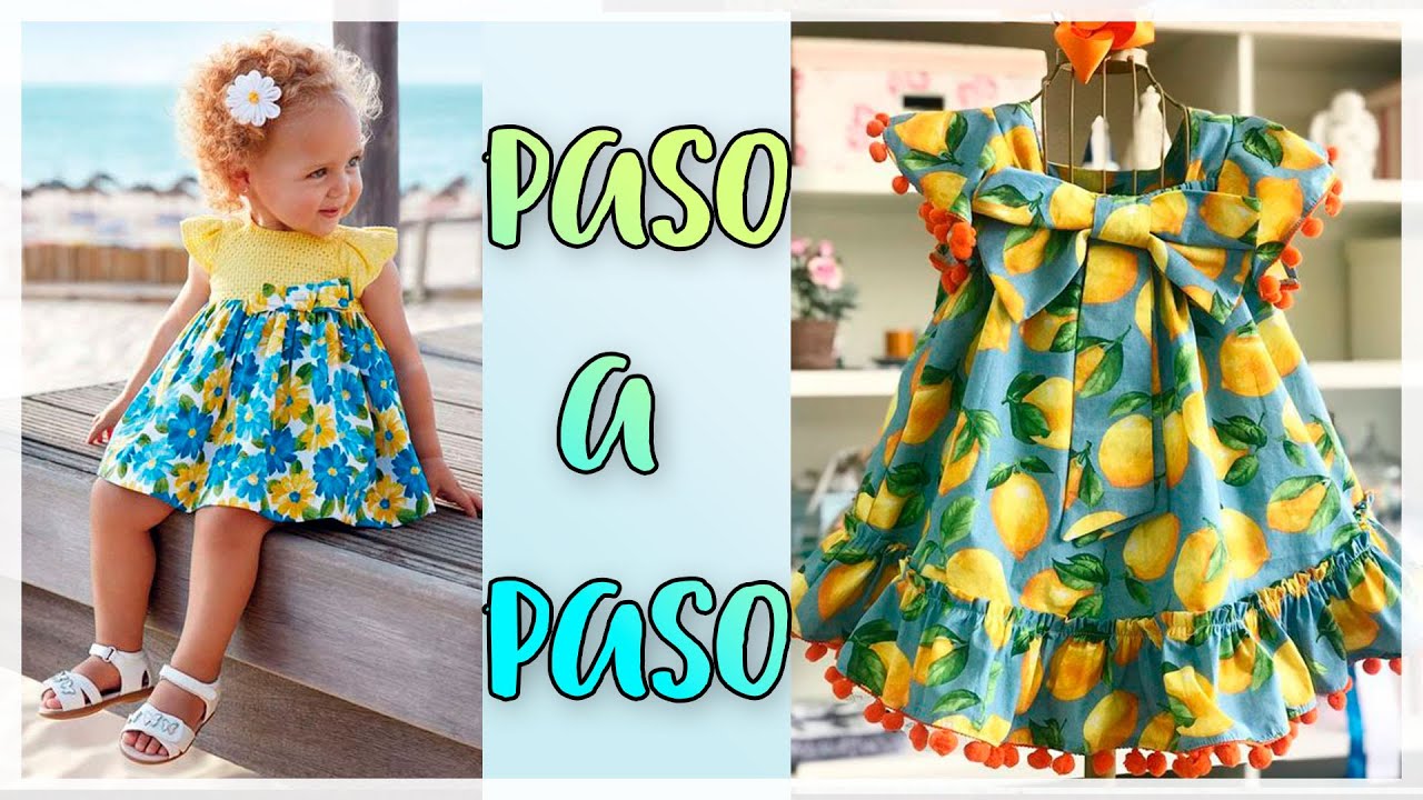 DIY Paso a paso HERMOSO vestido para navidad de niña
