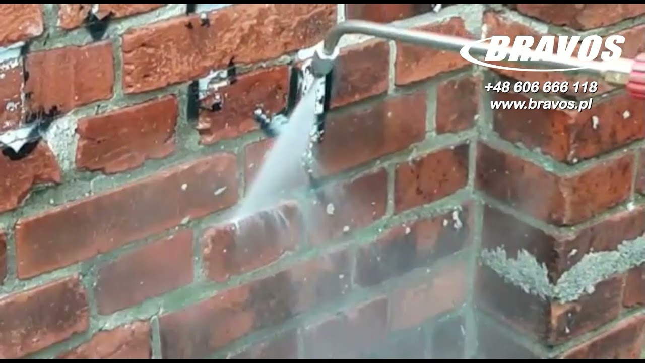 Usuwanie graffiti bez użycia chemii urządzenie parowe DOFF czyszczenie elewacji piaskowca