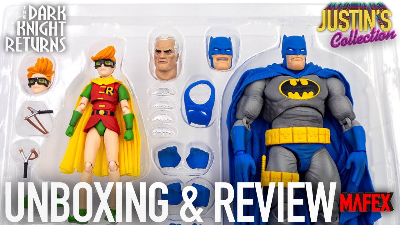 Mafex Batman and Robin 2 Pack The Dark Knight Returns Unboxing & Review