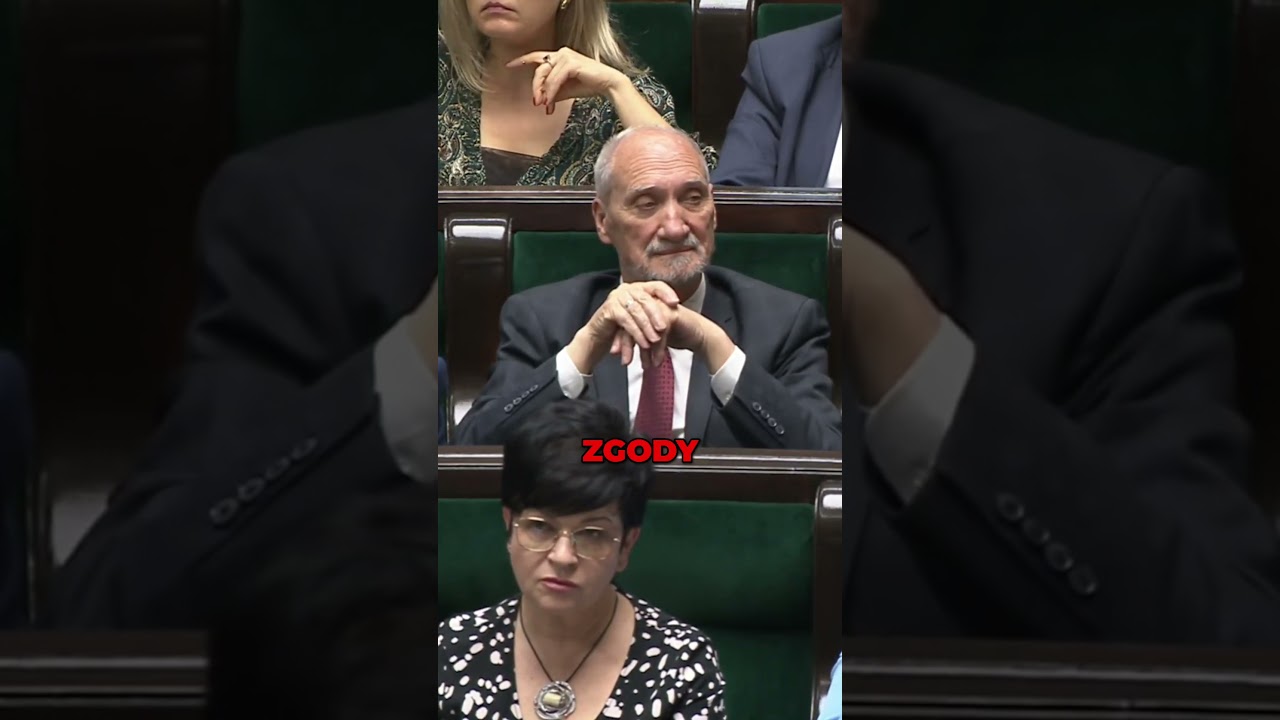 Reakcja Macierewicza na odebranie mu immunitetu