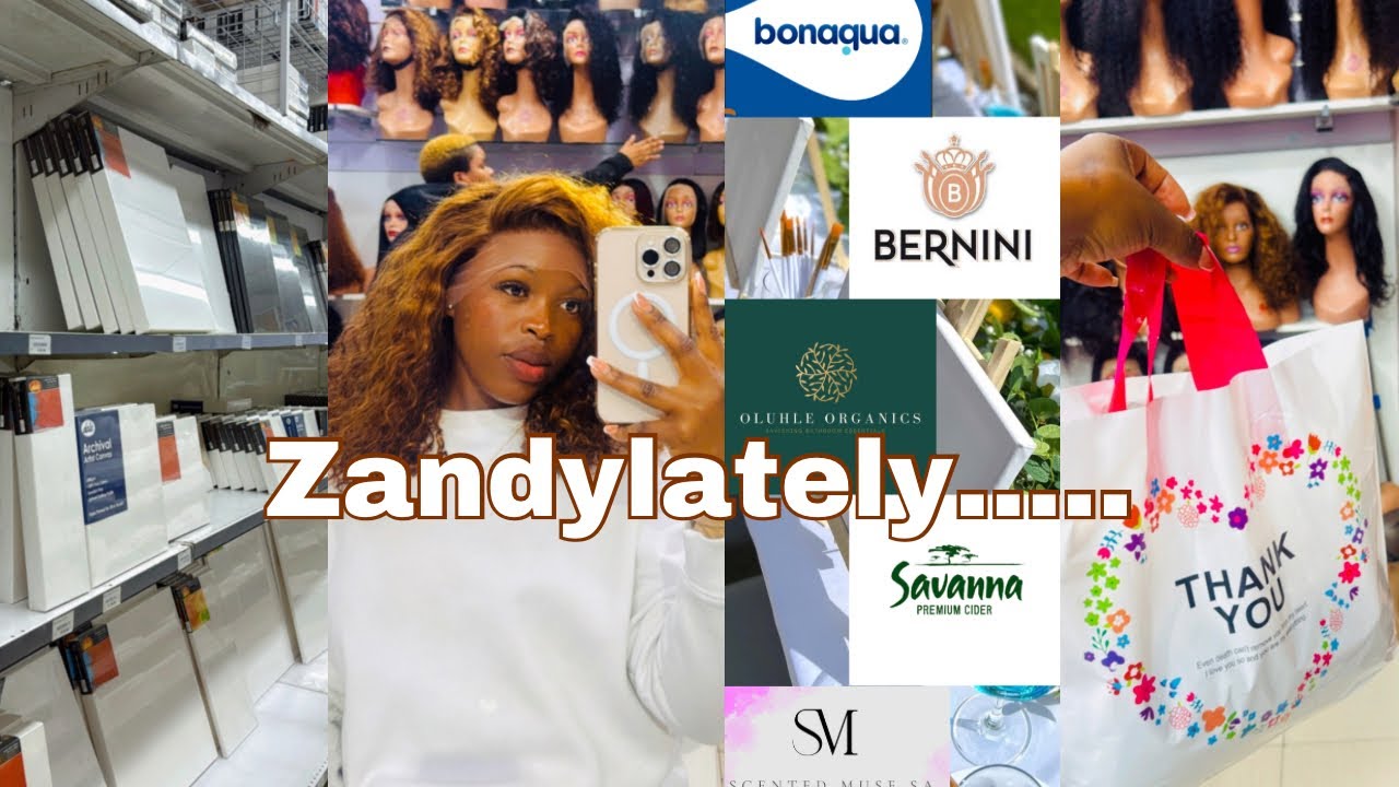 Zandy lately| unfiltered| Let’s prepare for my 1st Sip&Paint event| Zandile Mfazwe| SA YouTuber
