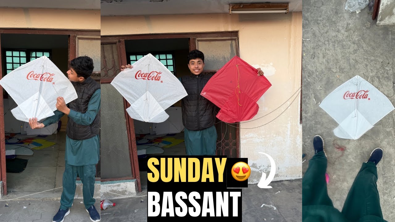Sunday bassant 😂| last day of bassant festival 😳•