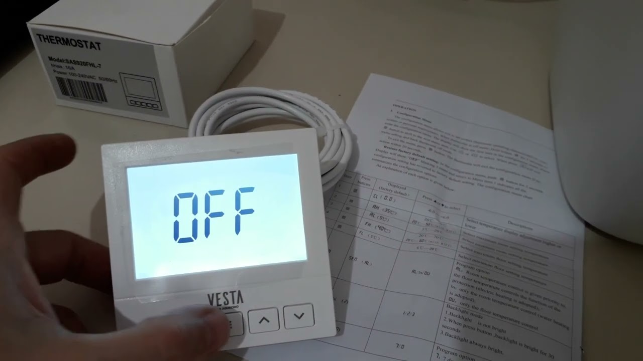 Termostato Digital Programável VESTA