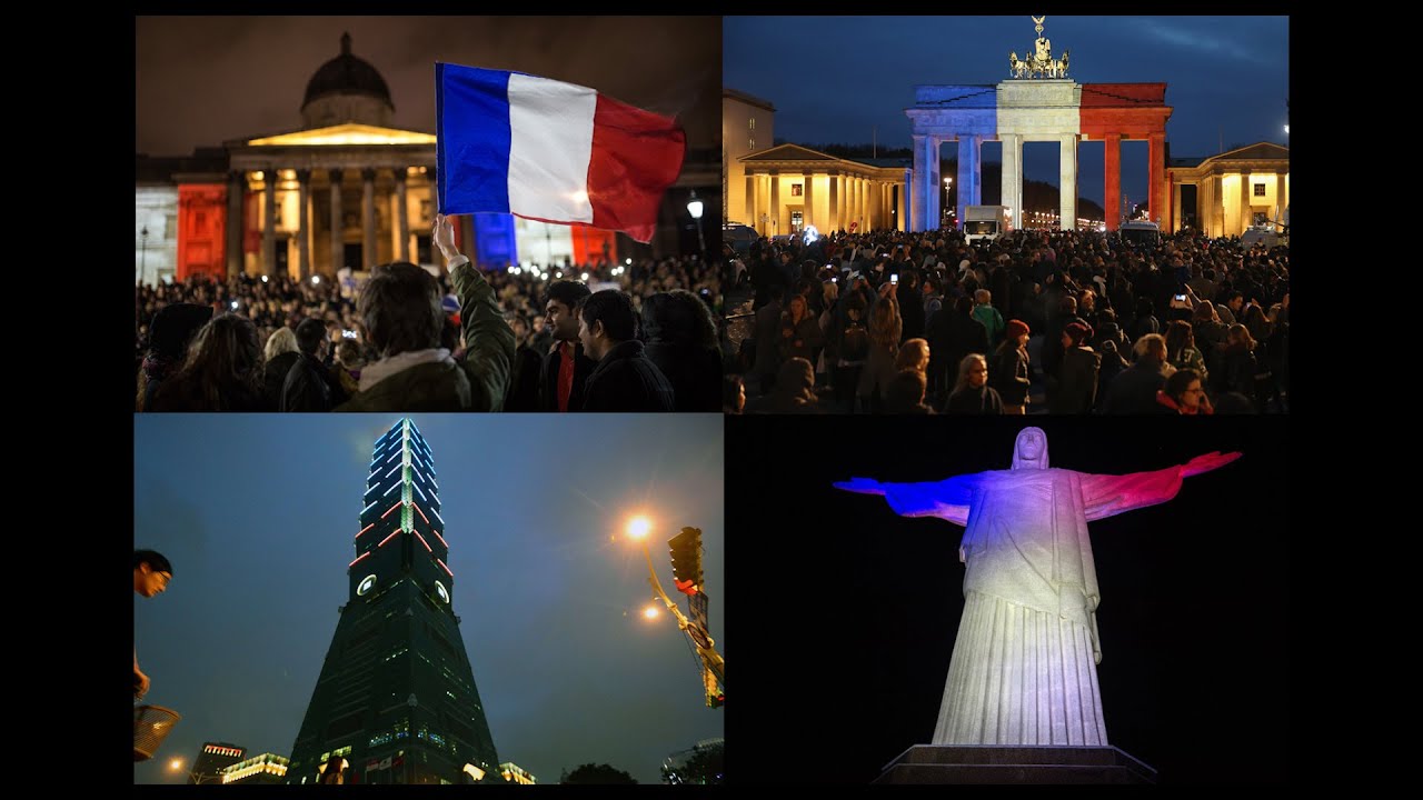 The World Lights Up in France&rsquo;s Colors