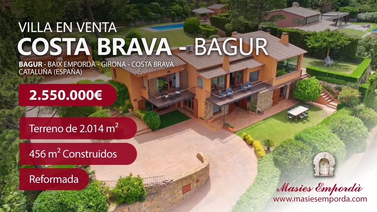 VILLA de LUJO en Venta en la COSTA BRAVA 🏡 Población: BEGUR (Girona) ➤ Inmobiliaria Masies Empordà