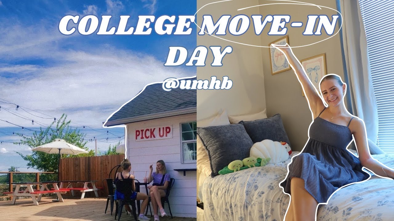 college move-in vlog at umhb + dorm tour | freshman year!!