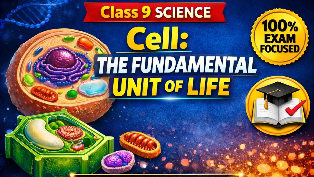 💥 Cell: The Fundamental Unit of Life | Class-9th |Part-1 |(NCERT + Exam Focus)