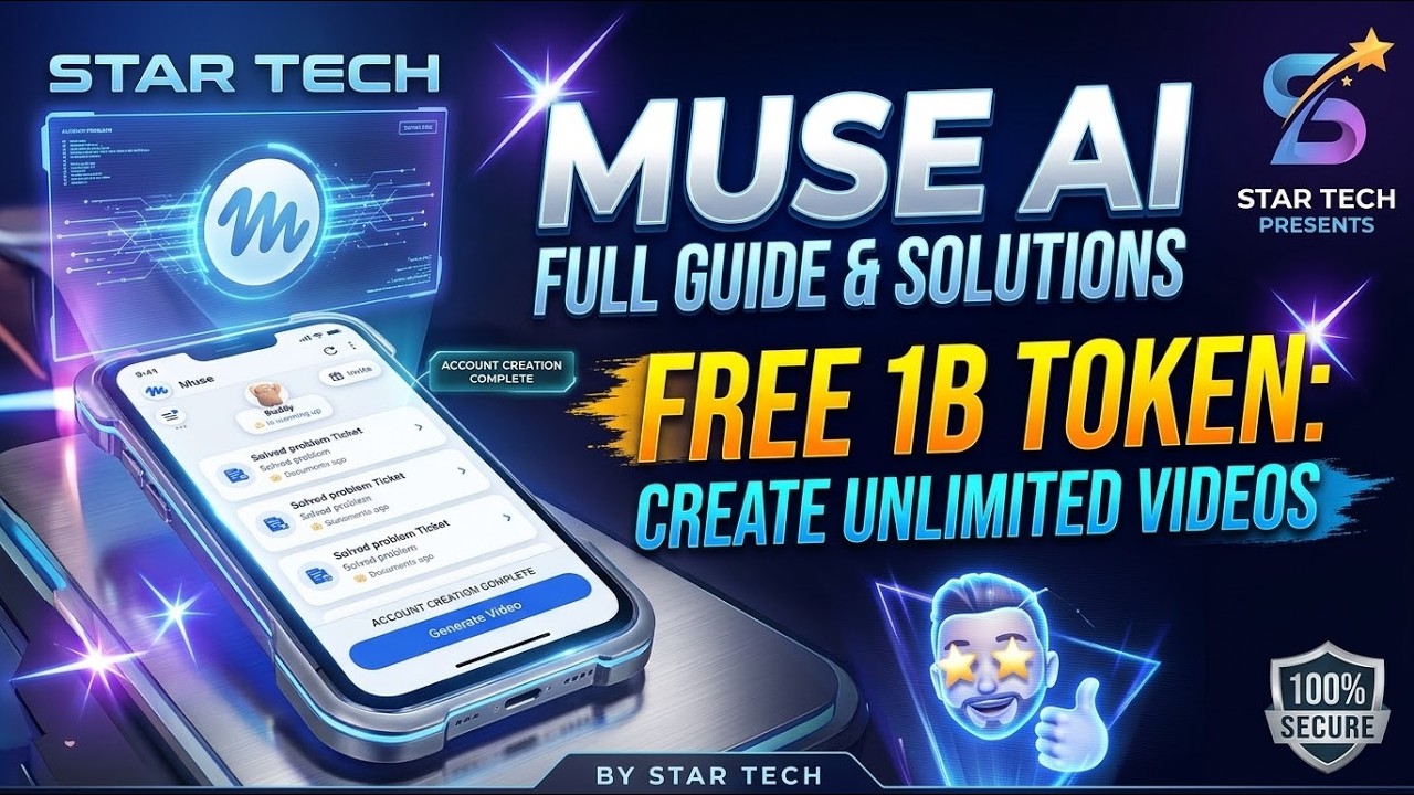 Muse AI Unlimited Video Generation Trick | Free Tokens & Account Setup