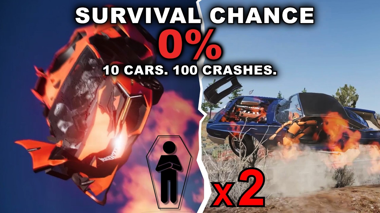 SURVIVAL CHANCE: 0%? 💀 Extreme High-Speed Crash Tests (BeamNG.drive Physics)
