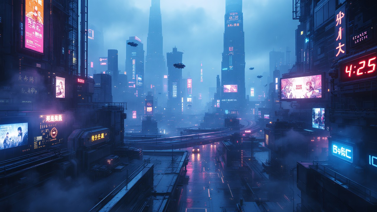 Blade Runner Ambient | Sci-Fi sound/visual perfect for work, study, sleep & relaxation 🎧