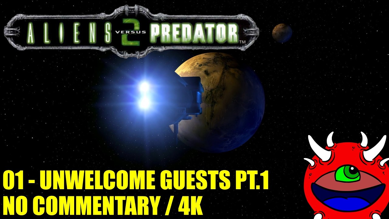 Aliens VS Predator 2 Gameplay - 01 Unwelcome Guests Pt.1 - 4K No Commentary