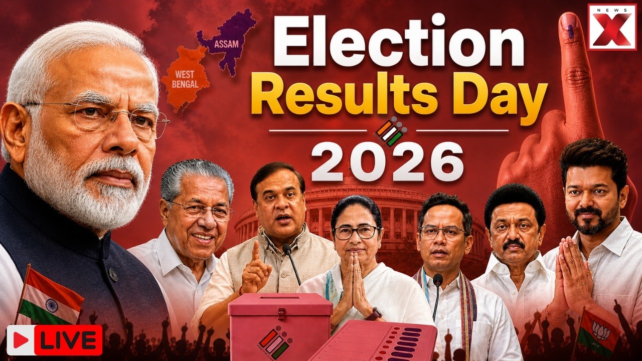 Election 2026 LIVE: Big Updates from tamil Nadu | West Bengal, TN, Keralam Results | NewsX