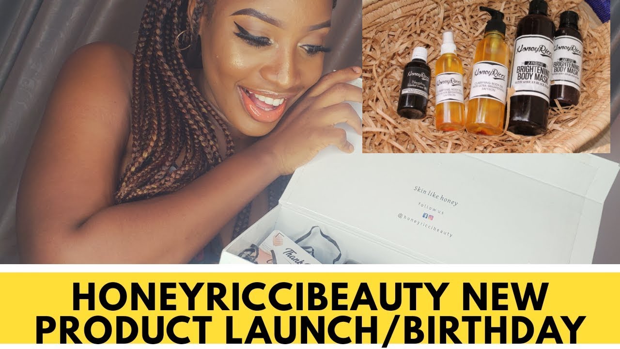 HONEY RICCI BEAUTY NEW PRODUCT LAUNCH| BIRTHDAY GIVEAWAY| NATURAL SKINCARE