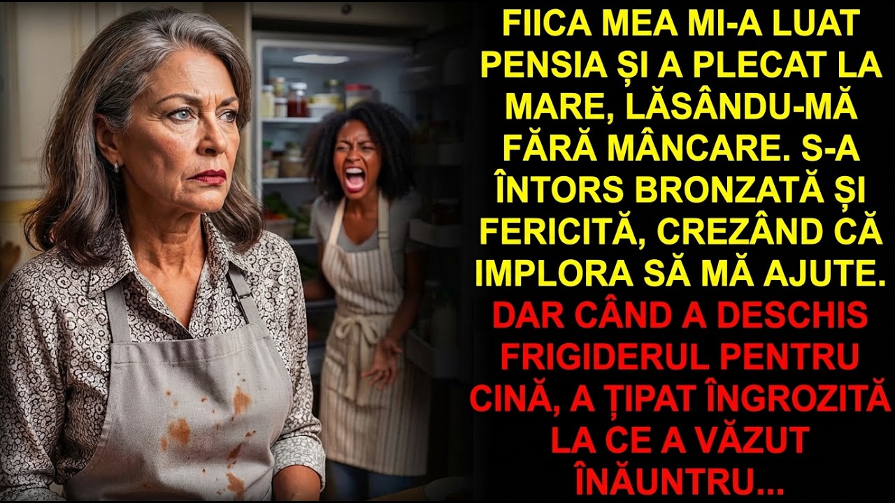 Fiica mea mi-a luat pensia pentru o excursie — a țipat deschizând frigiderul…