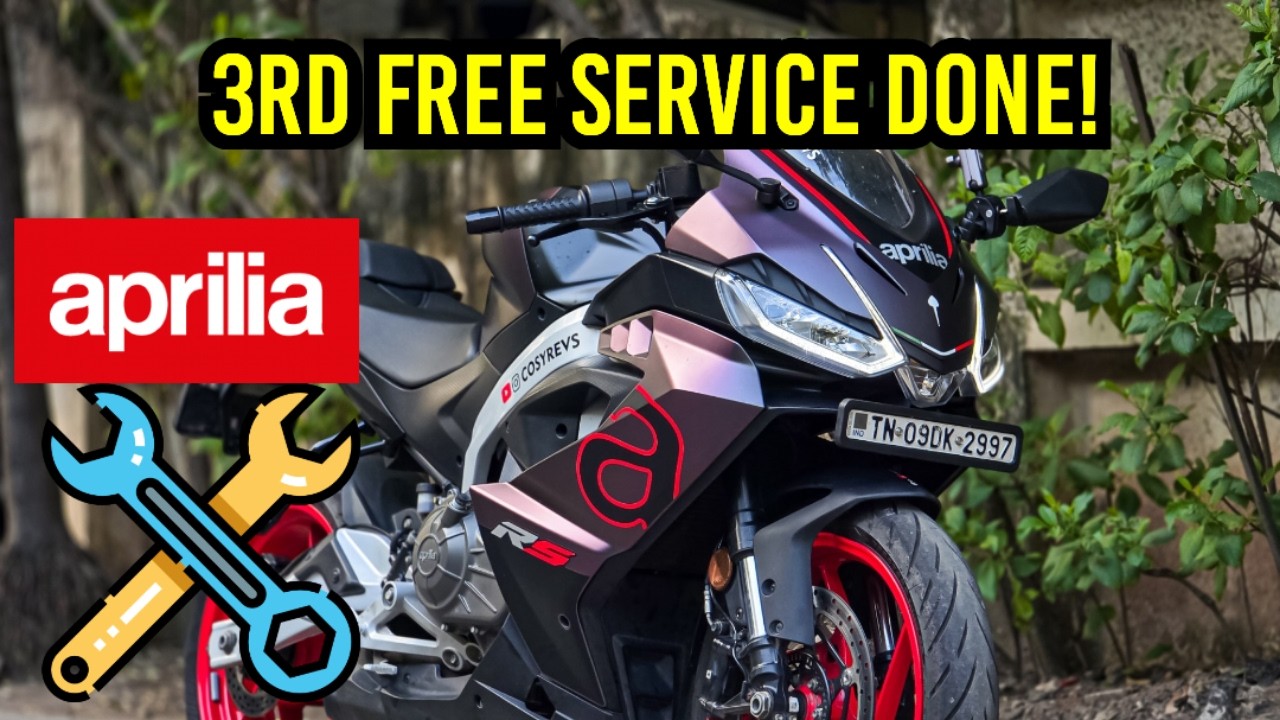 Третье бесплатное ТО для Aprilia RS457 выполнено! Реальная стоимость и опыт | Cosyrevs