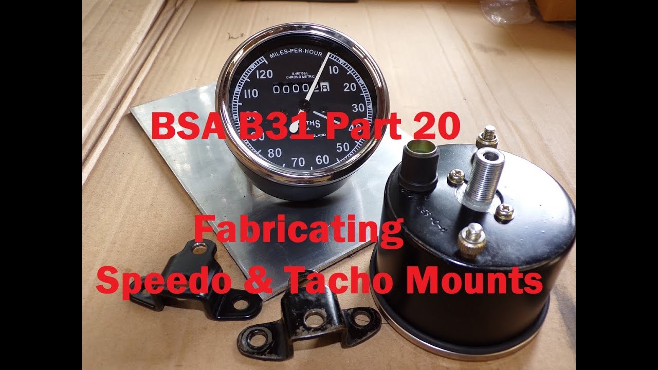 BSA B31 Restoration Part 20 Fabricating Speedo and Tacho Mounts