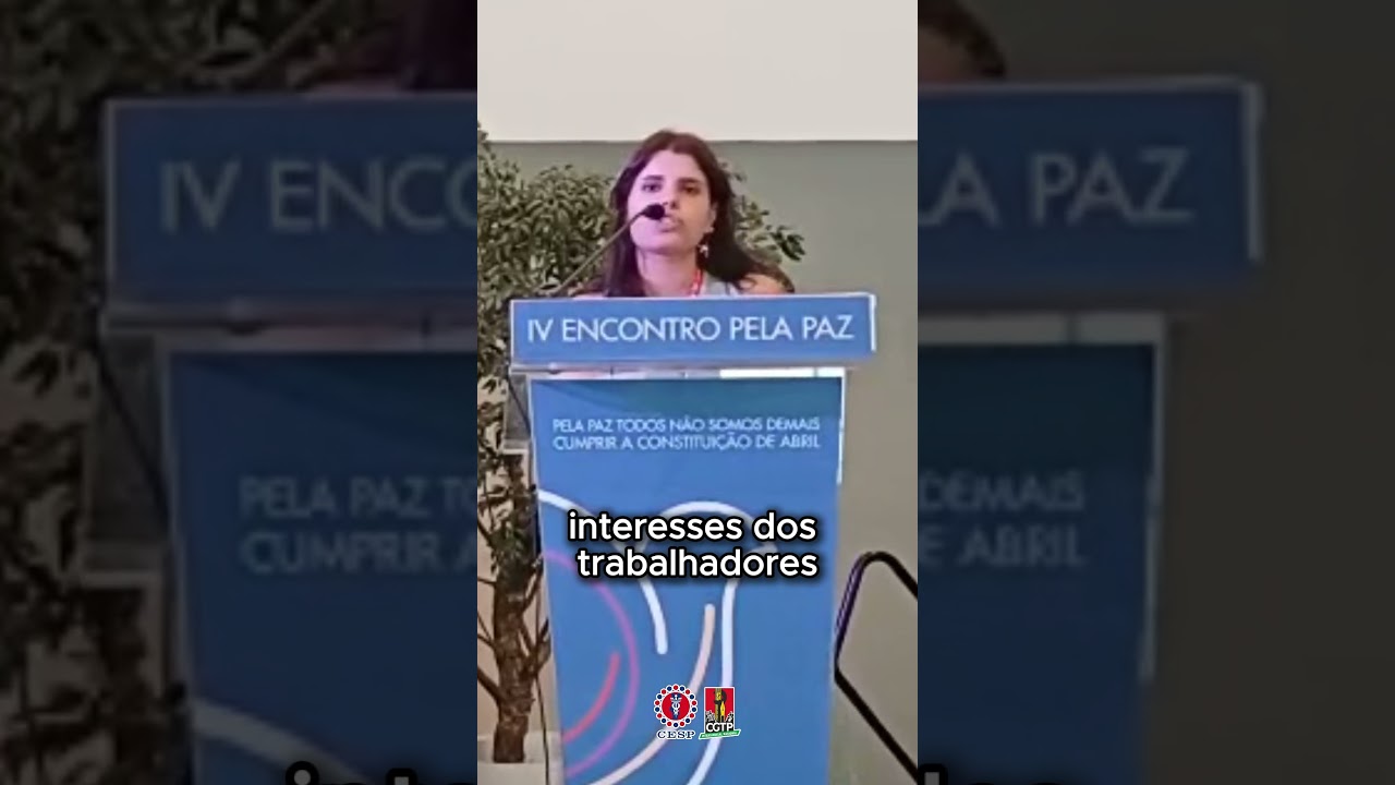 Interven&ccedil;&atilde;o do CESP no IV Encontro pela Paz, no dia 31 de Maio, no Seixal