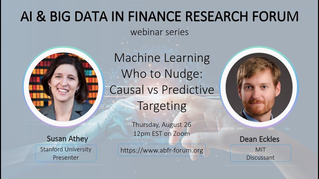 ABFR Webinar with Susan Athey and Dean Eckles
