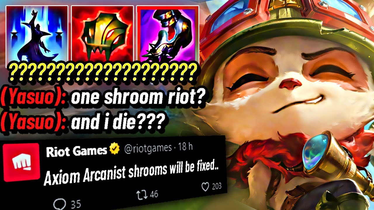 NEW Teemo Shrooms LITERALLY ONESHOT (Axiom Arcanist needs a NERF)