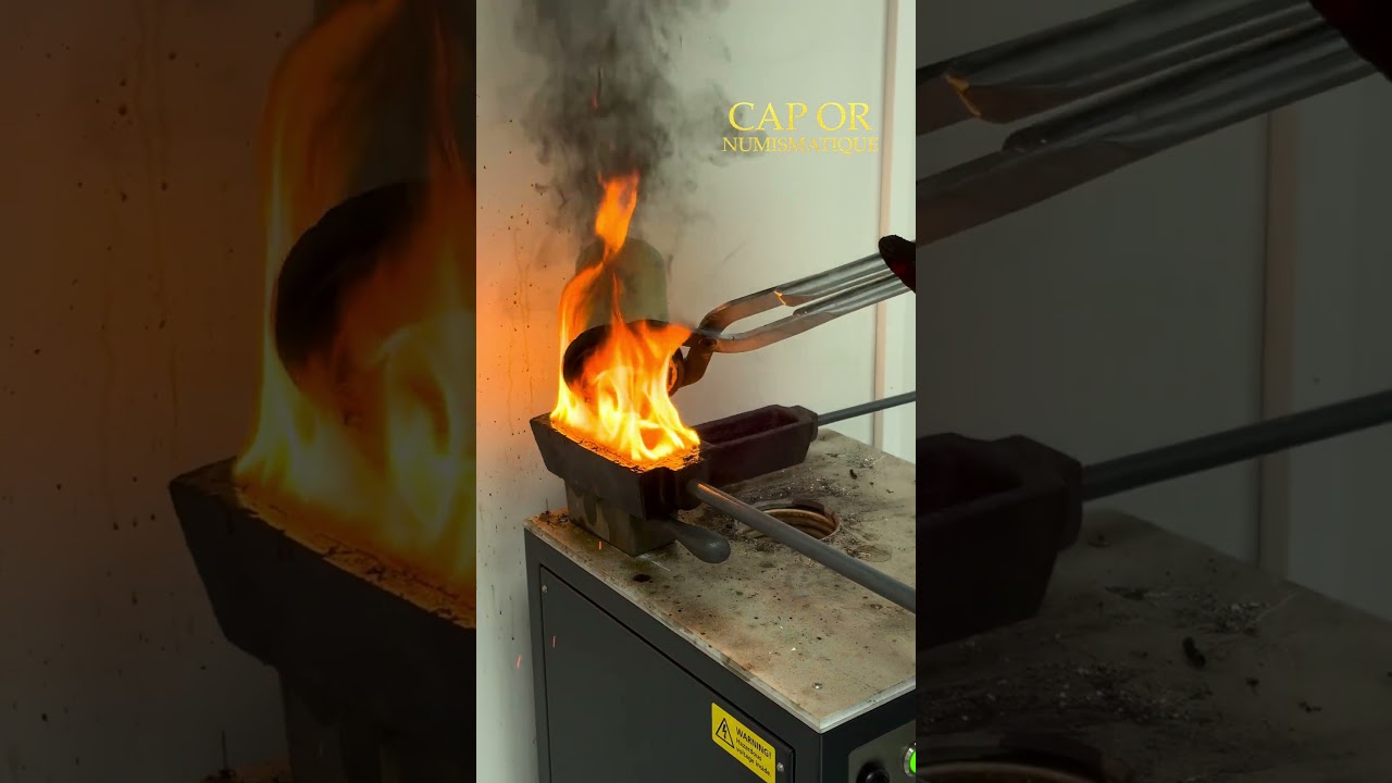 Regardez vos bijoux devenir lingots d&rsquo;or 🔥 Magique ! #or #lingot #bijoux #rachator  #shorts