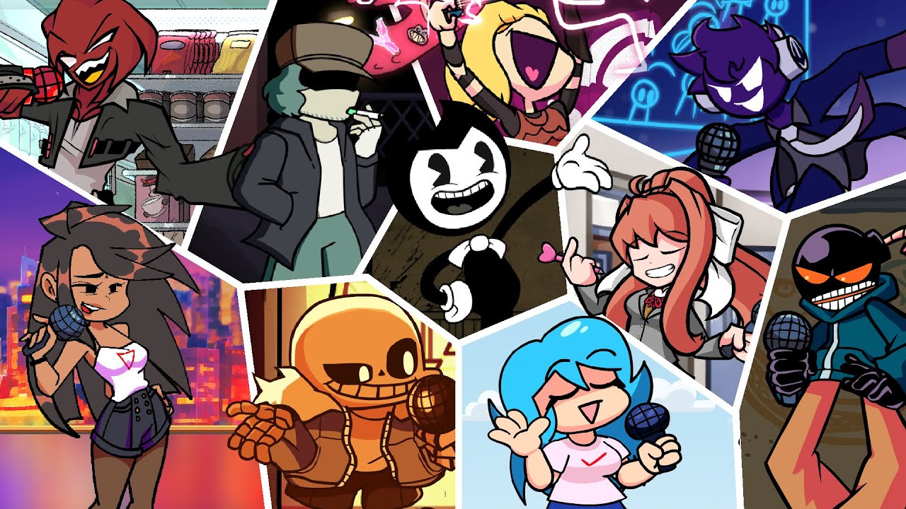FNF Freaky Machine - But Everyone Is Singing With Bendy! (Freaky Machine But Everyone Sings It)
