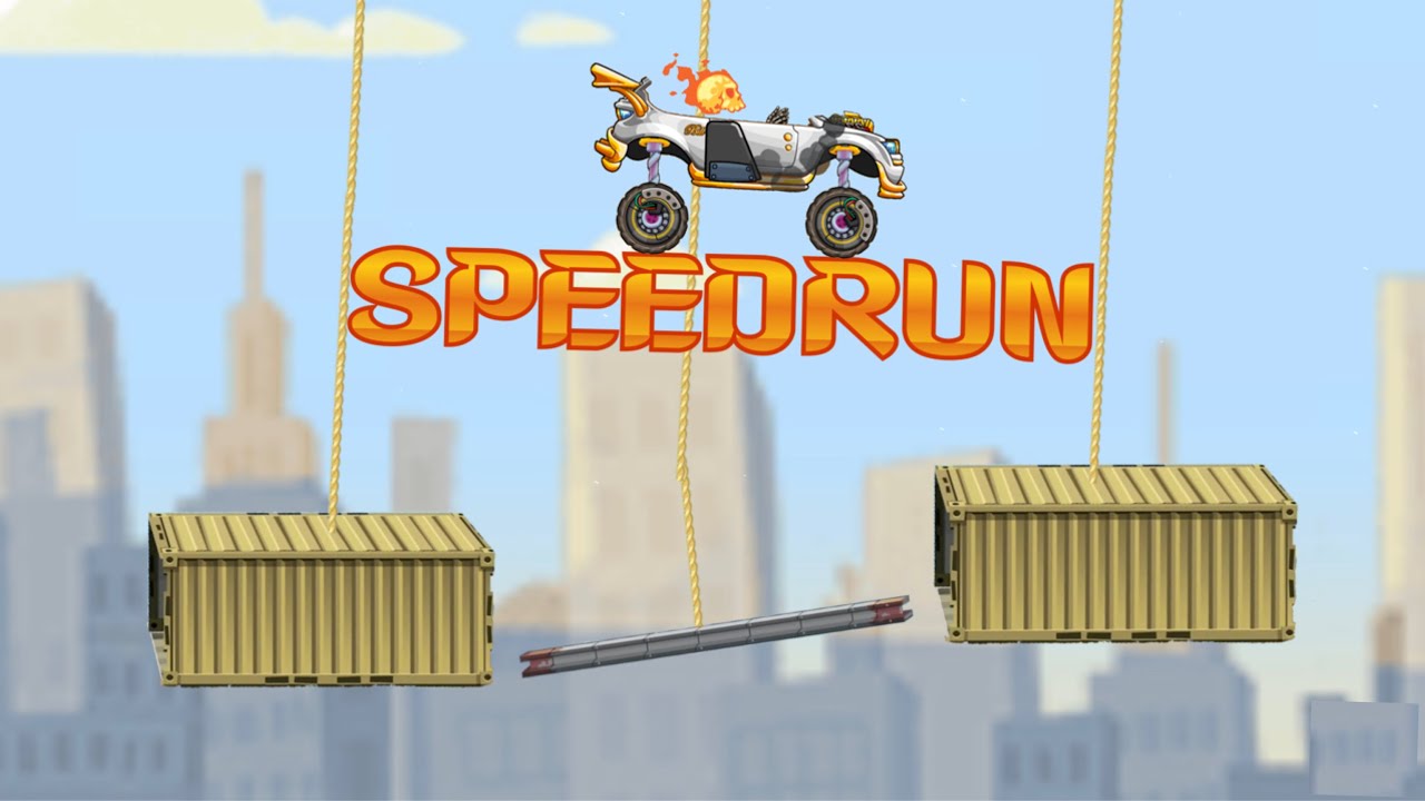 The Beninging of CITY SPEEDRUN - 5km in 2:36min - Hill Climb Racing 2