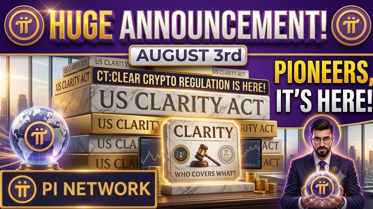PI NETWORK BIGGEST UPDATE! CONFIRMED ✅ CLARITY ACT COULD CHANGE EVERYTHING | GCV LATEST NEWS