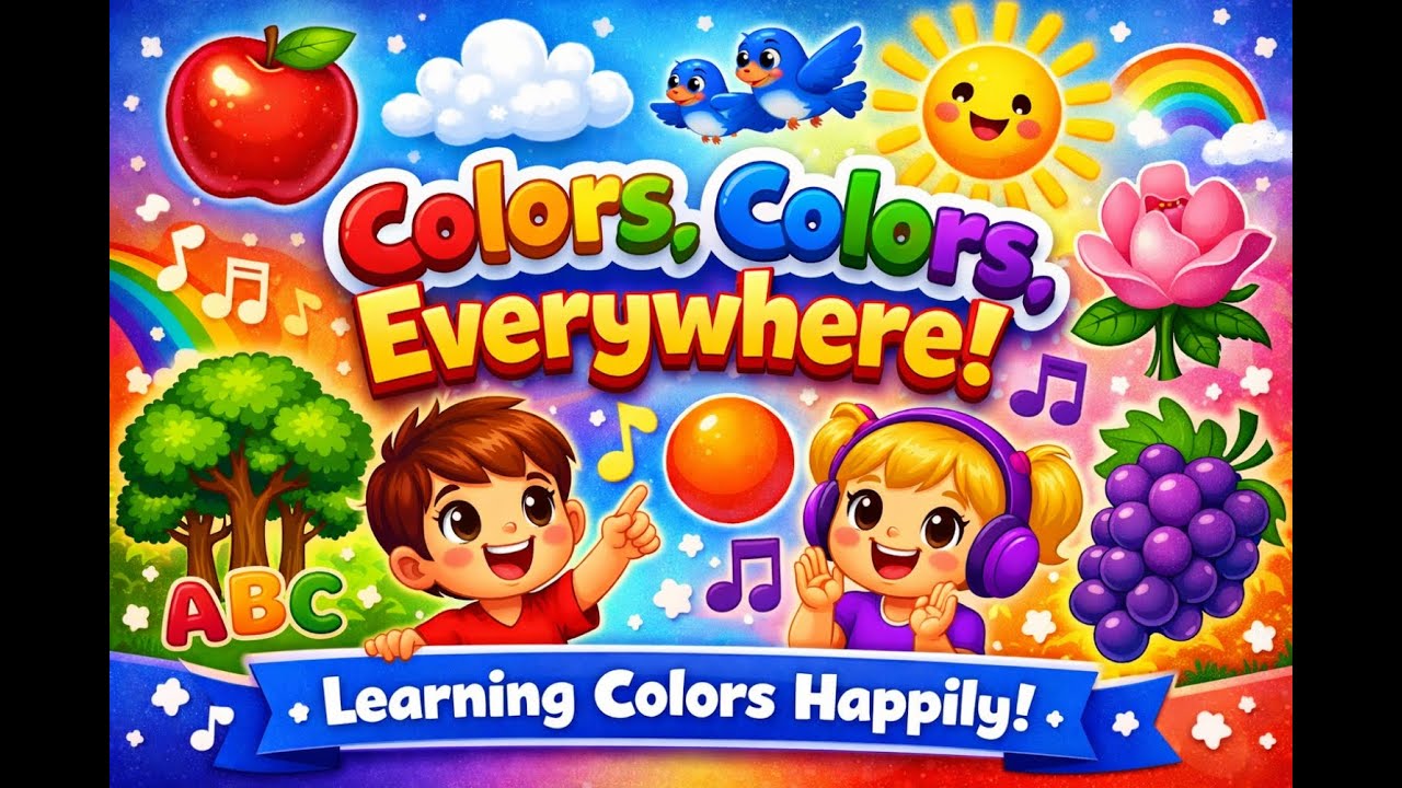 Learn Colors for Kids | Color Song for Toddlers & Preschool | Fun Color Rhyme for Kids | #colors