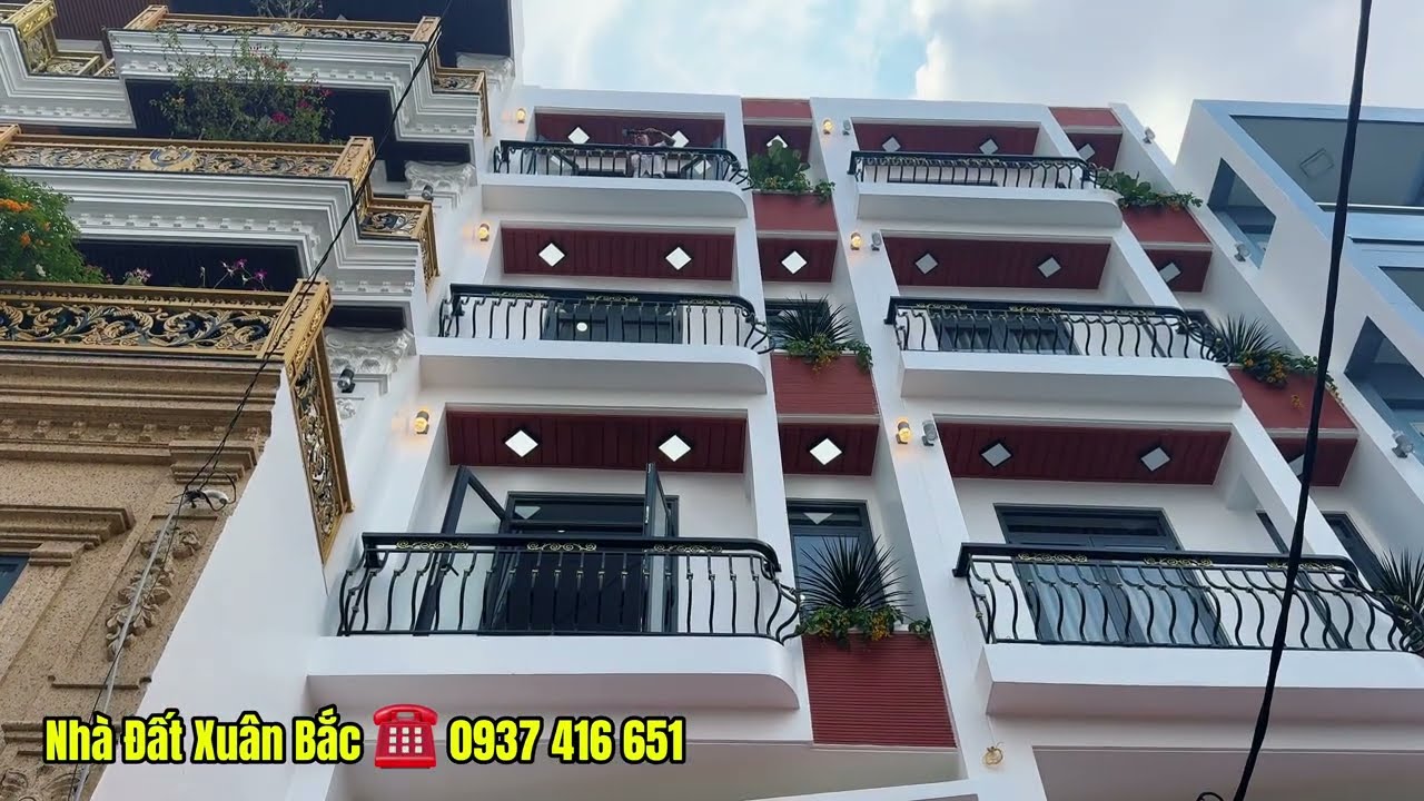 Nhà Bình Tân, thang máy, Diện tích: 4m x 19m, 5 lầu, đường Hương Lộ 2, cách mặt tiền 30m