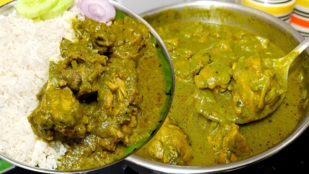 ಈ ರೀತಿ ಗ್ರೀನ್ ಚಿಕನ್ ಗ್ರೇವಿ ಮಾಡಿ ತಿನ್ನಿ ರುಚಿ ಅದ್ಭುತ /Green chilli chicken gravy/green chicken masala