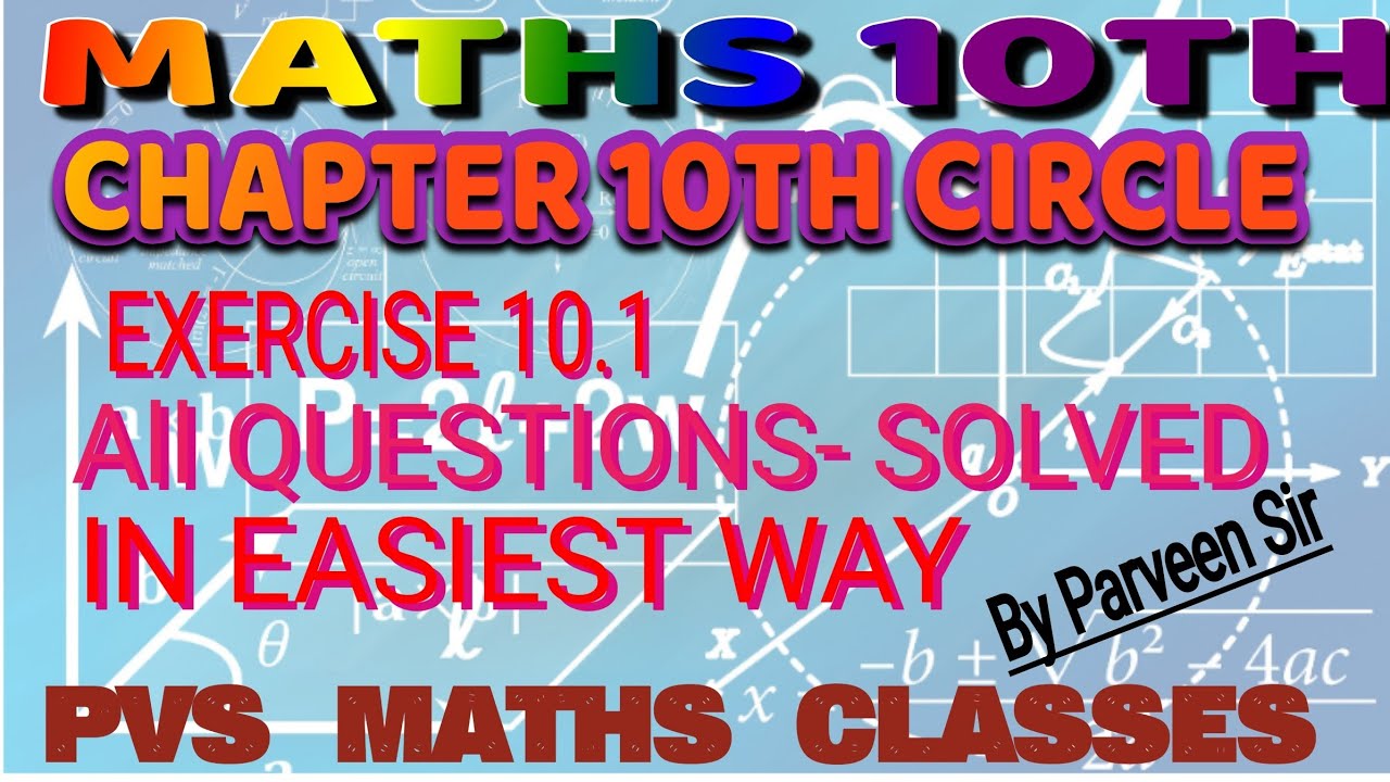 Class10 Ex 10.1 Ques1,2,3,4 Ch Circle NCERT MATHS Solution in hindi