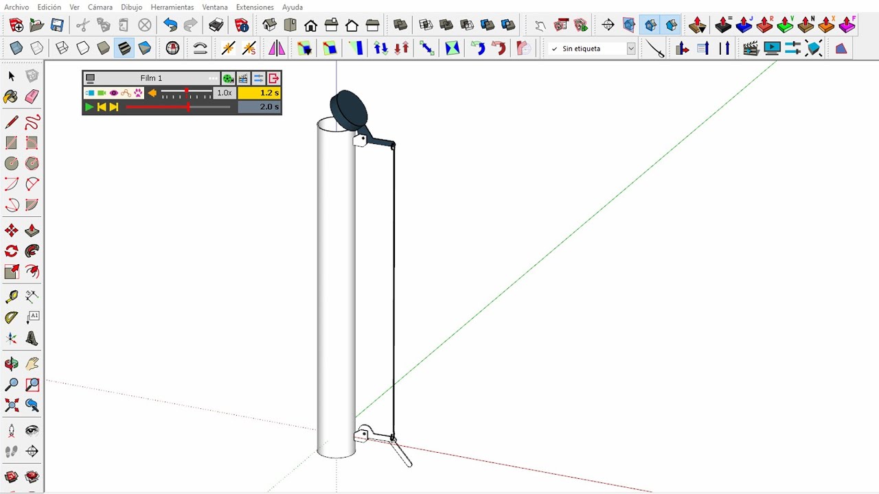 Animaci&oacute;n de  objetos en Sketchup / SANTOTO