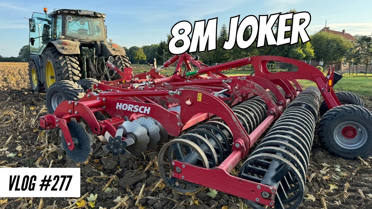 Влог #277 Подготовка посева ячменя на 8-метровом Horsch Joker