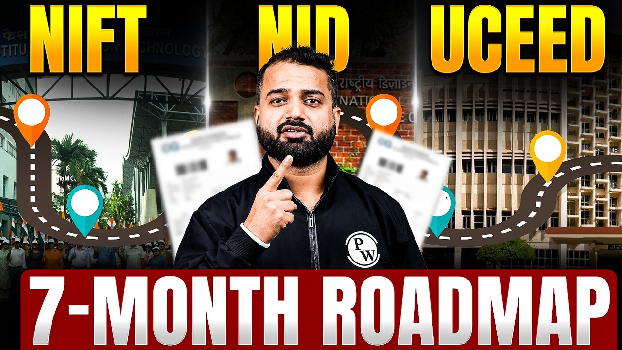 NIFT, NID & UCEED 2026 Preparation Strategy | Complete 7-Month Roadmap