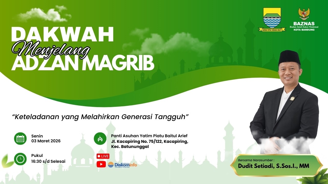 Live -  Dakwah Menjelang Maghrib dan Berbagi Paket Berbuka BAZNAS Kota Bandung (Panti Baitul Arief)