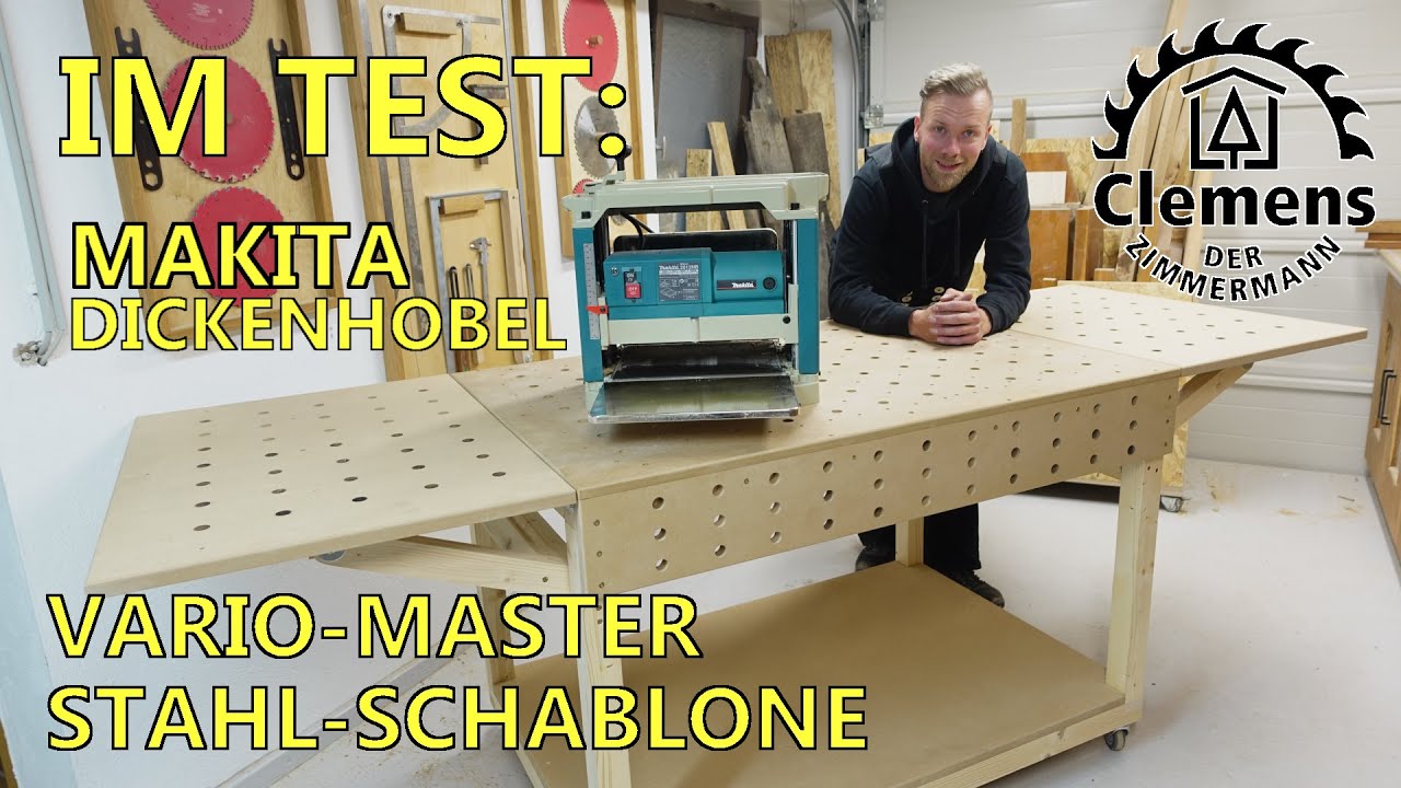Multifunktionstisch mit dem Vario-Master von  @sautershop-channel   - Im Test: Makita Dickenhobel