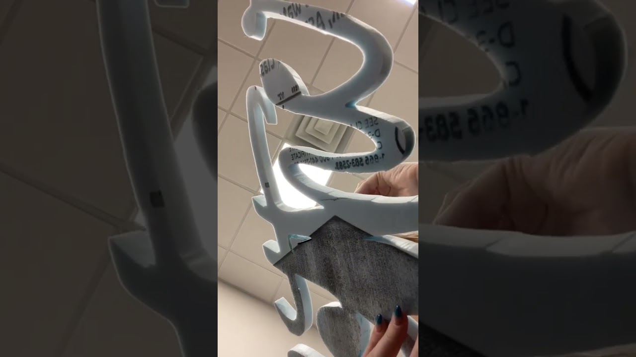 How to cut signs #signs #foamsigns #foam #shorts