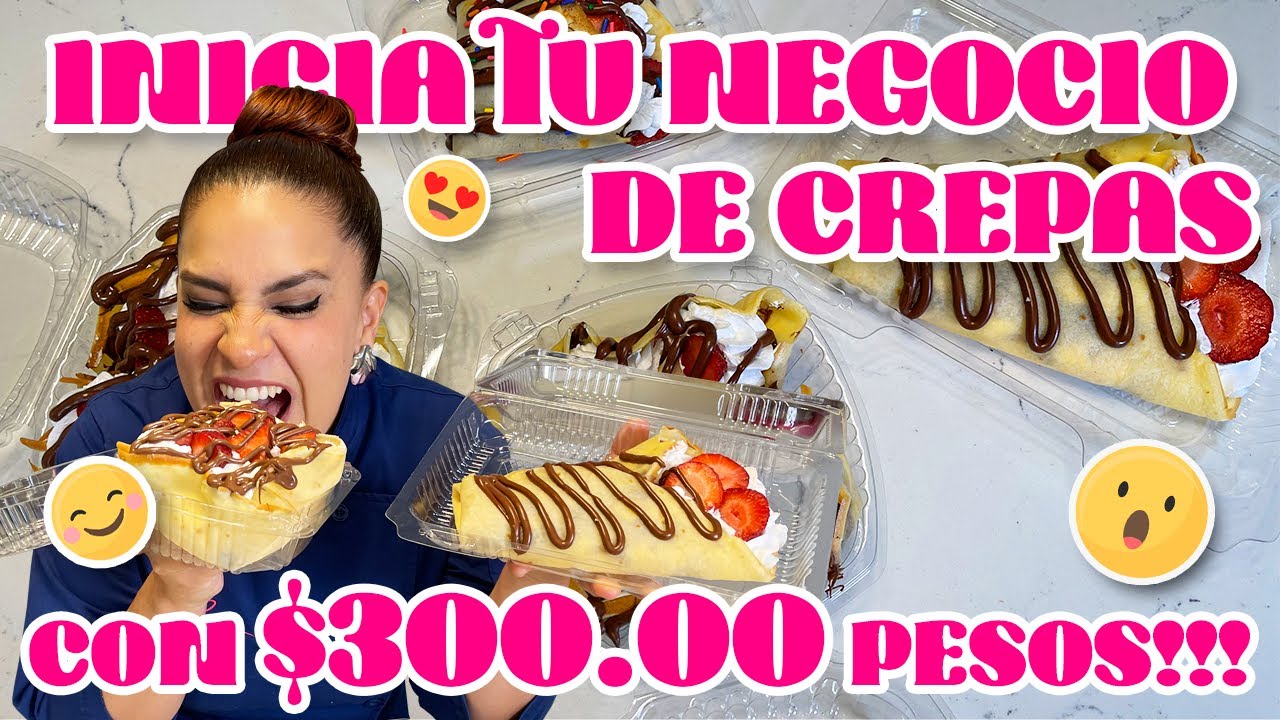 Crepas de 3 pesos | Crepas para vender fáciles y económicas