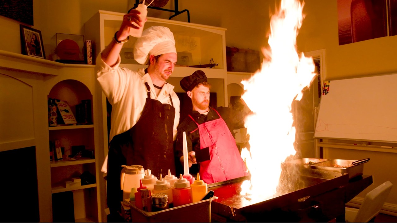 We Trained as HIBACHI CHEFS For a Day!