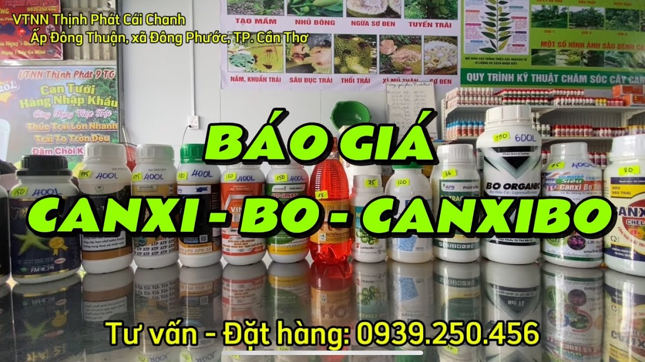 Báo giá các sản phẩm CANXI - BO - CANXIBO mới nhất