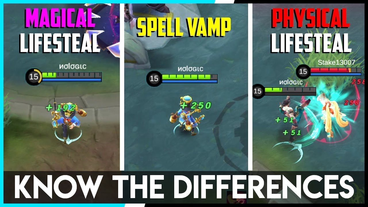 Differences between Spell Vamp, Magical and Physical Lifesteal | Mobile Legends - Tips & Tricks