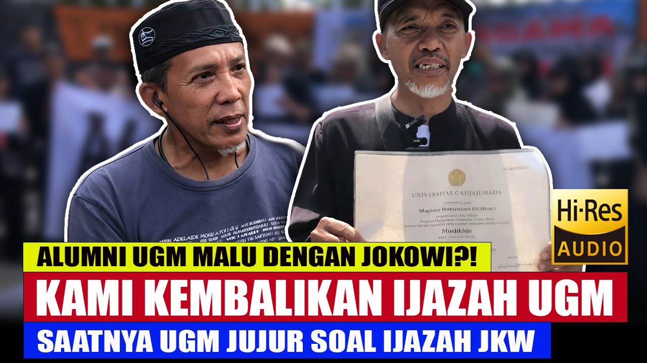 🔴GAWAT❗ALUMNI UGM MALU & SIAP KEMBALIKAN IJAZAHNYA, AKIBAT POLEMIK IJAZAH JOKOWI