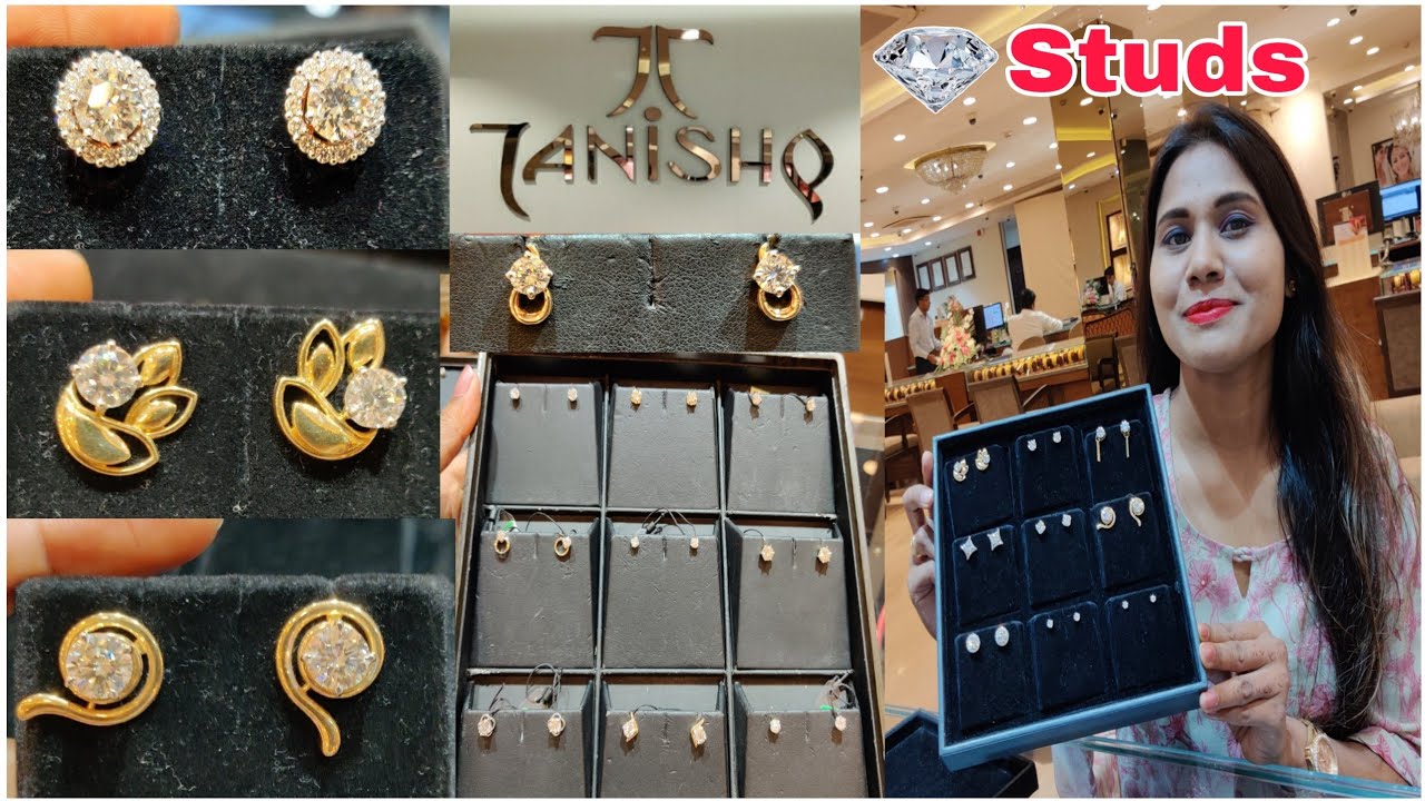 Tanishq Latest Solitaire Diamond Earrings Designs With Price✨| Tanishq Diamond Earrings|