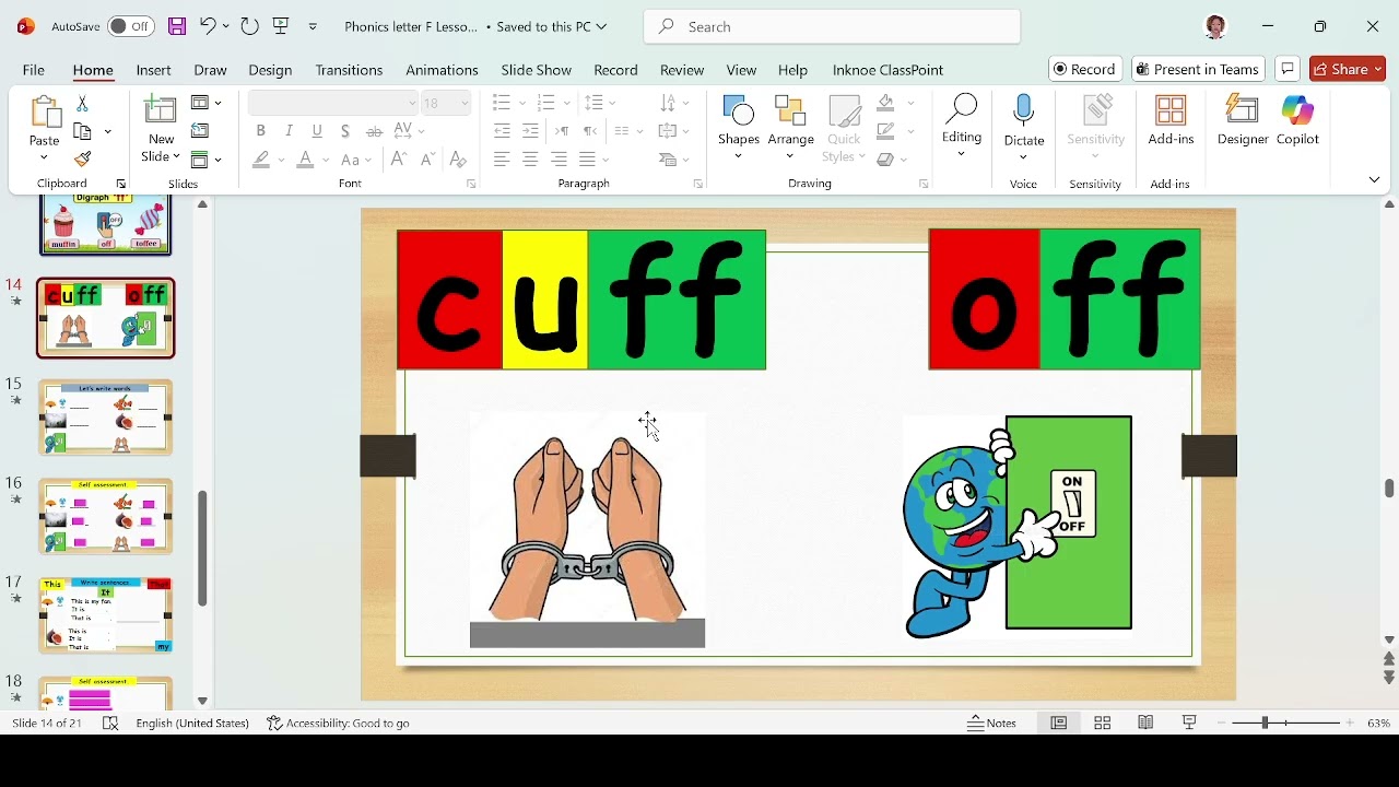 Lesson 25 Phonics Letter Ff