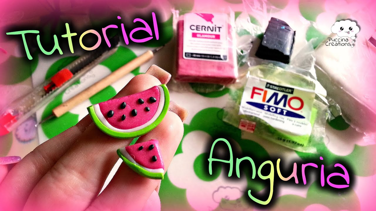 DIY Tutorial Anguria - Watermelon (Resin/Fimo/Polymer Clay) | PuccinaCreations