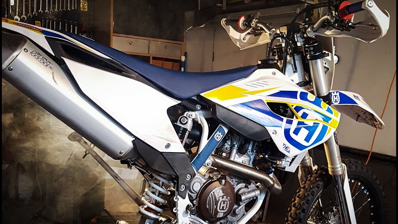 CONVERTING AN ENDURO HUSQVARNA INTO A SUPERMOTO PART 1/2 - VDB Husqvarna 501 build