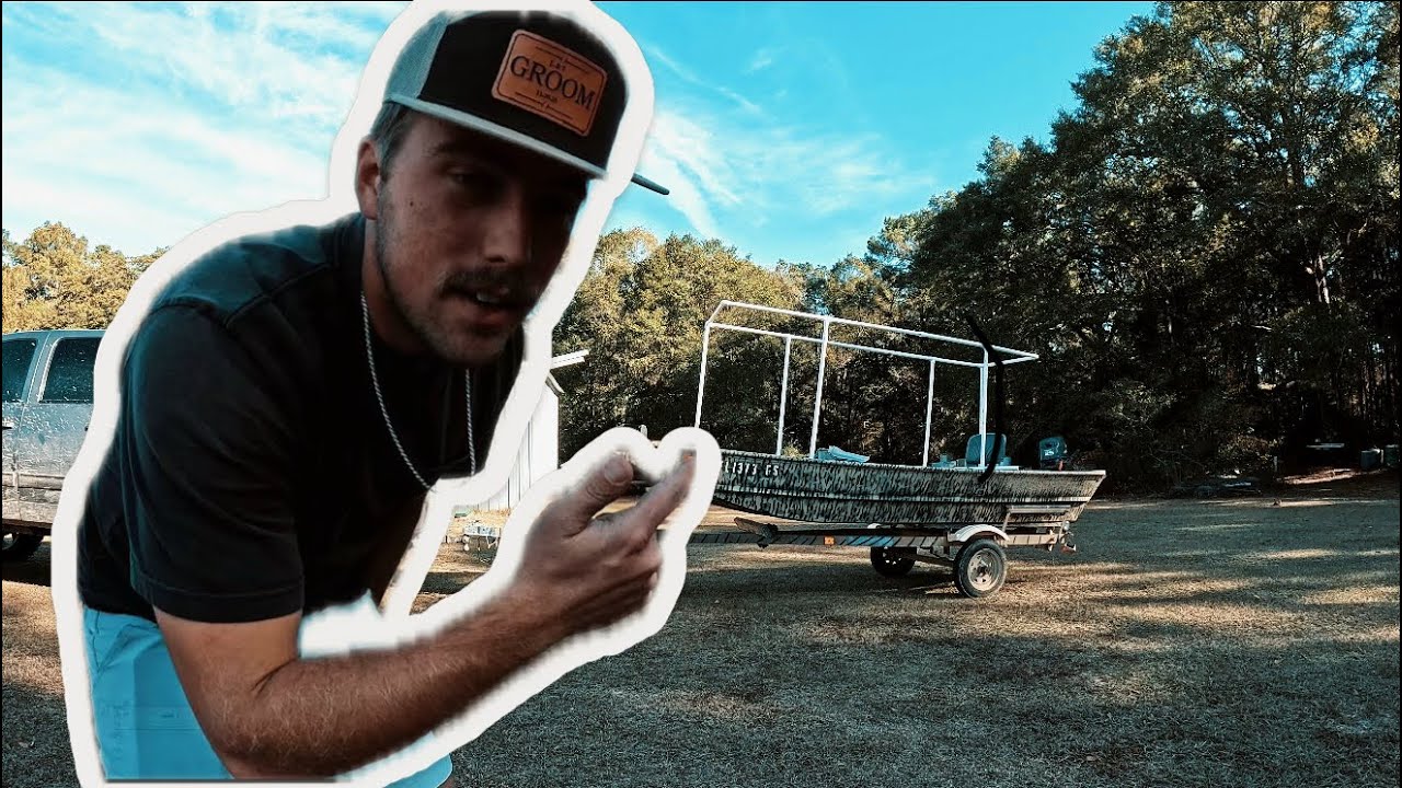 Building a DIY PVC Homemade Duck Hunting Blind !!!!